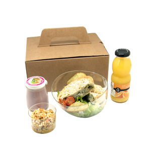 box salade et quiche pour vos petites faims au bureau, livraison sur Tours, 37