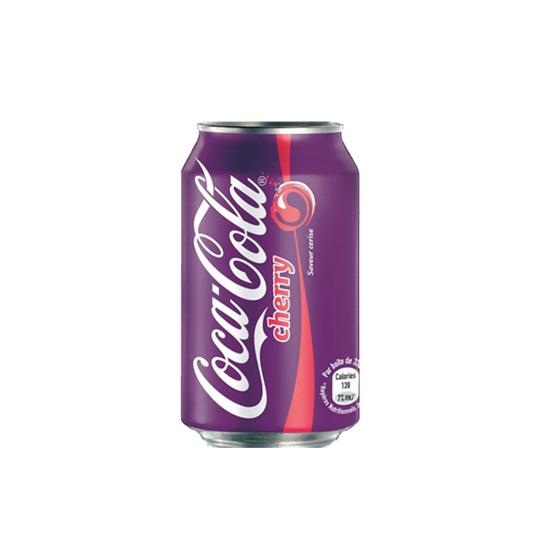 Coca-cola cherry en canette de soda 33cl