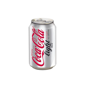 Coca-cola light en canette de soda 33cl