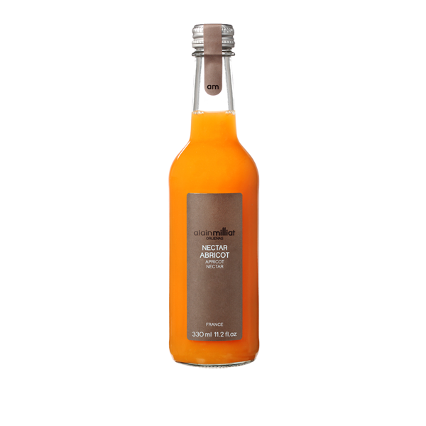 Nectar d'abricot de chez Alain Milliat en bouteille en verre de 33cl