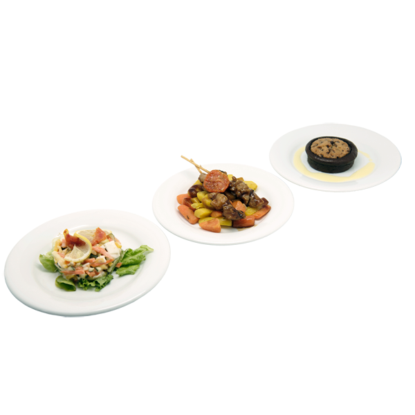 plateau repas Anémone (salade, brochettes de poulet, brookie) pour vos déjeuners, livraison en entreprise à Tours, 37