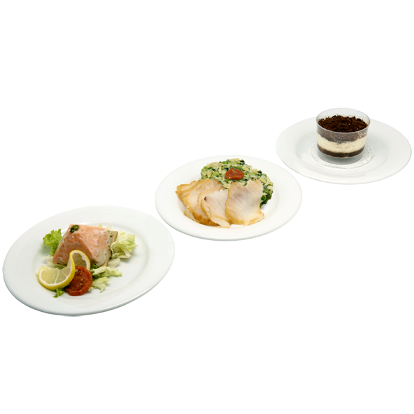 plateau repas iris (tartare de saumon, tranches cabillaud fumé, tiramisu) pour vos repas, livraison en entreprise à Tours, 37