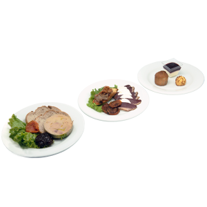 plateau repas Lilas (foie gras, magret de canard, desserts) pour vos repas, livraison en entreprise à Tours, 37