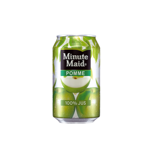 Canette de Minute maid goût pomme - soda 33cl