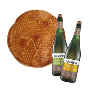 Galette 8 parts frangipane & 2 bouteilles de cidre