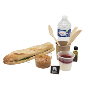 Box sandwich jambon parmesan